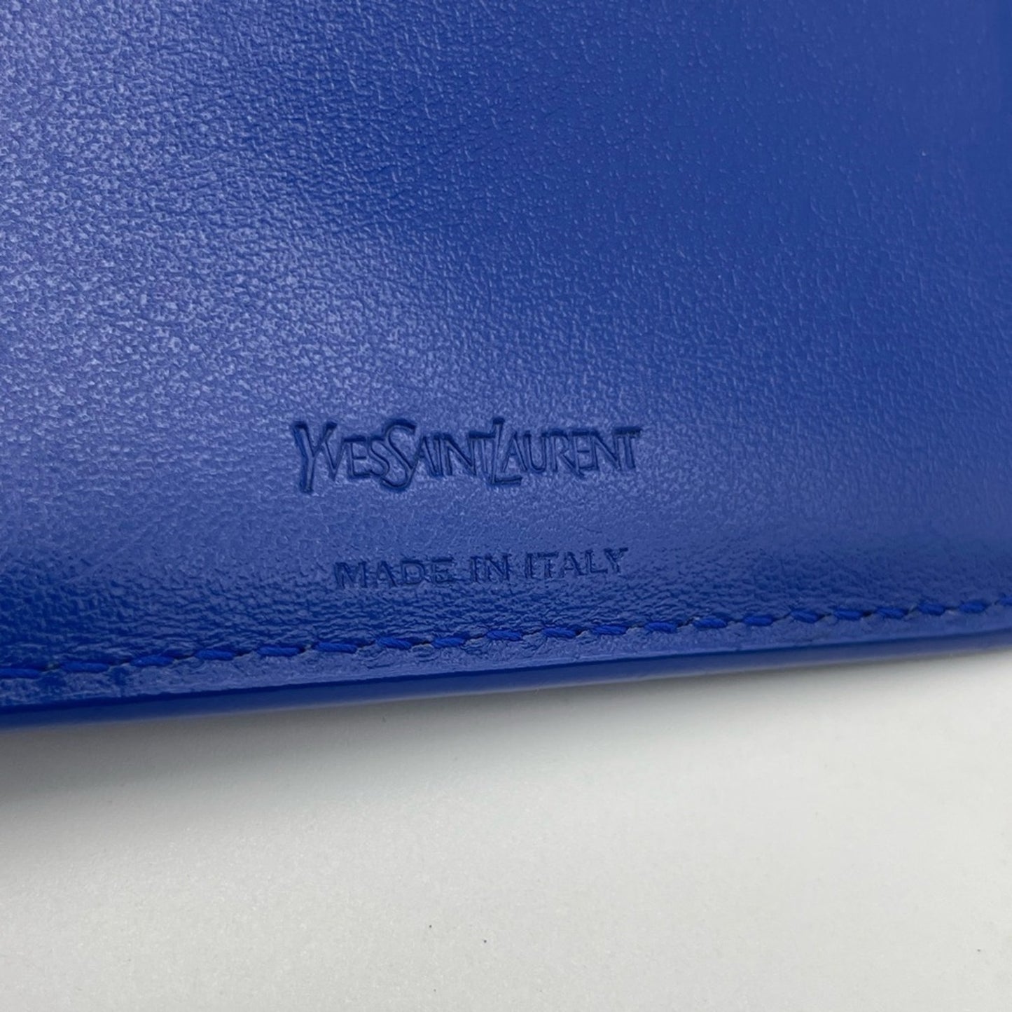 SOLD! Yves Saint Laurent Leather Short Zippy Wallet