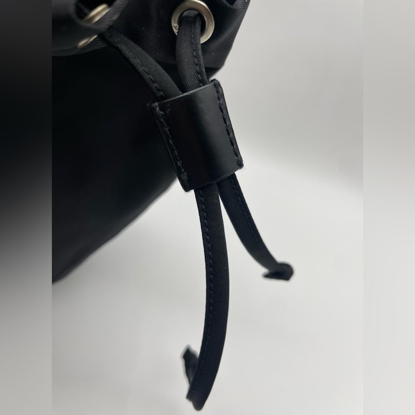 SOLD! Prada Nylon Drawstring Bucket Pouch