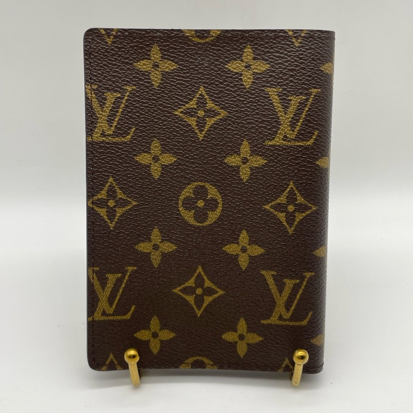 Louis Vuitton Brown Monogram Passport Holder Wallet