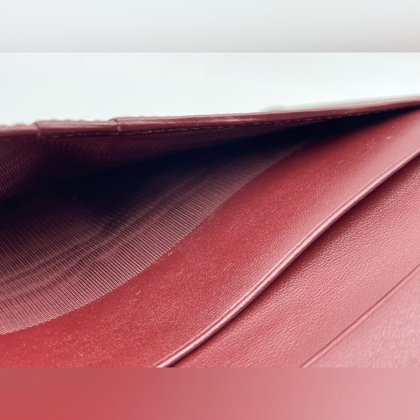 Cartier Burgundy Checkbook Long Wallet