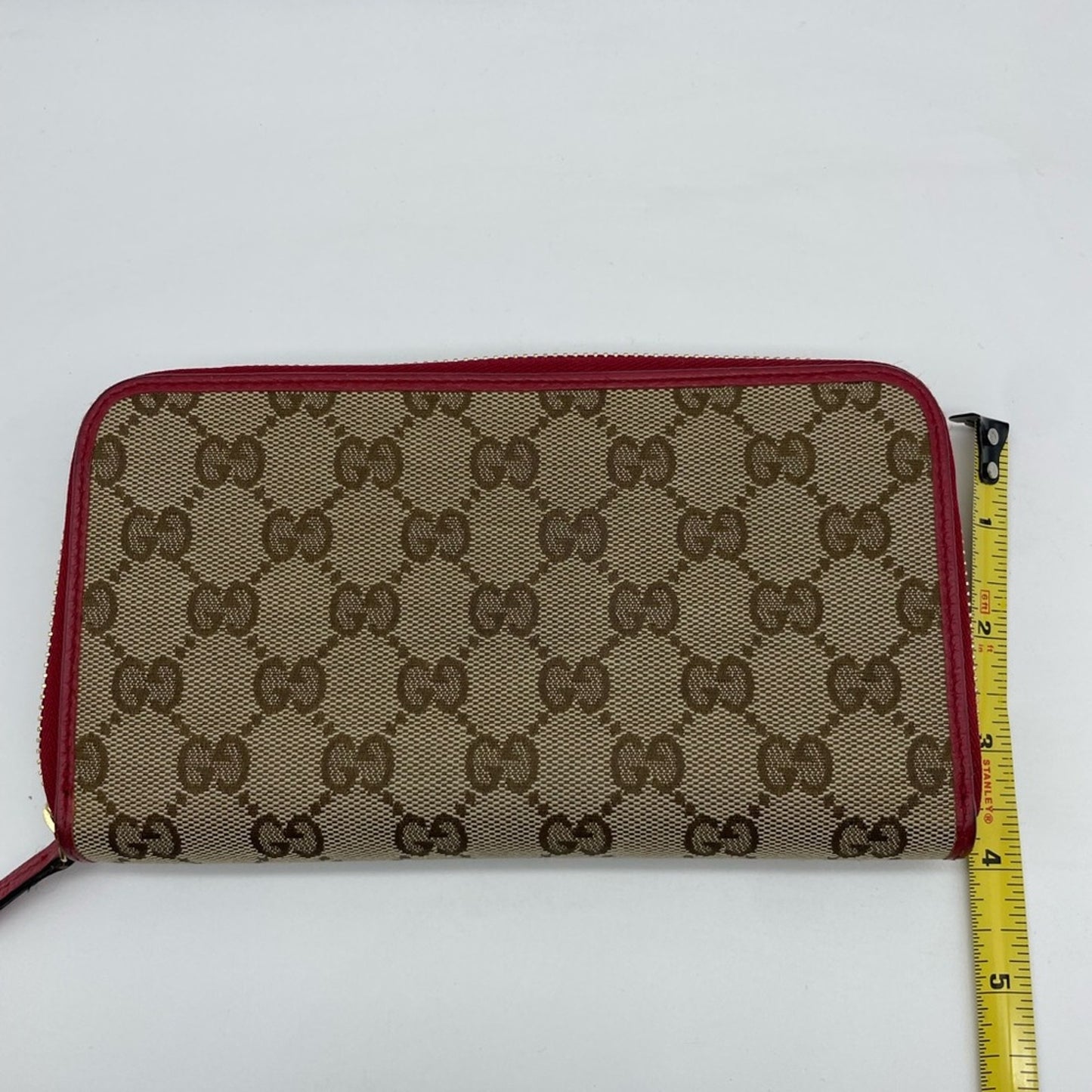 SOLD! Gucci Canvas Long Zippy Wallet