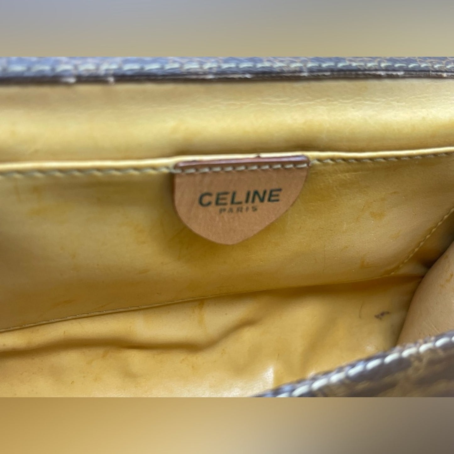 SOLD! Celine Macadam Double Flap Sling Bag