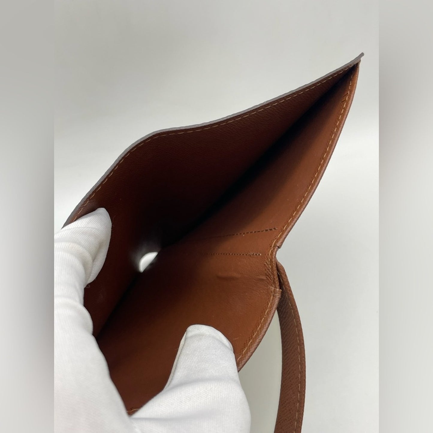 Louis Vuitton Brown Monogram Passport Holder Wallet