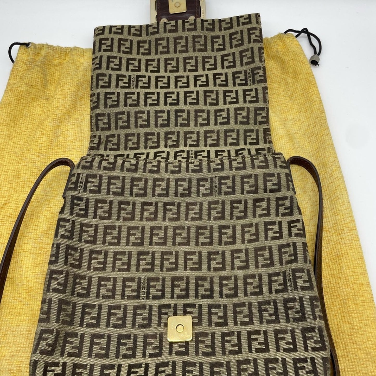 SOLD! Fendi Zucchino Crossbody Bag