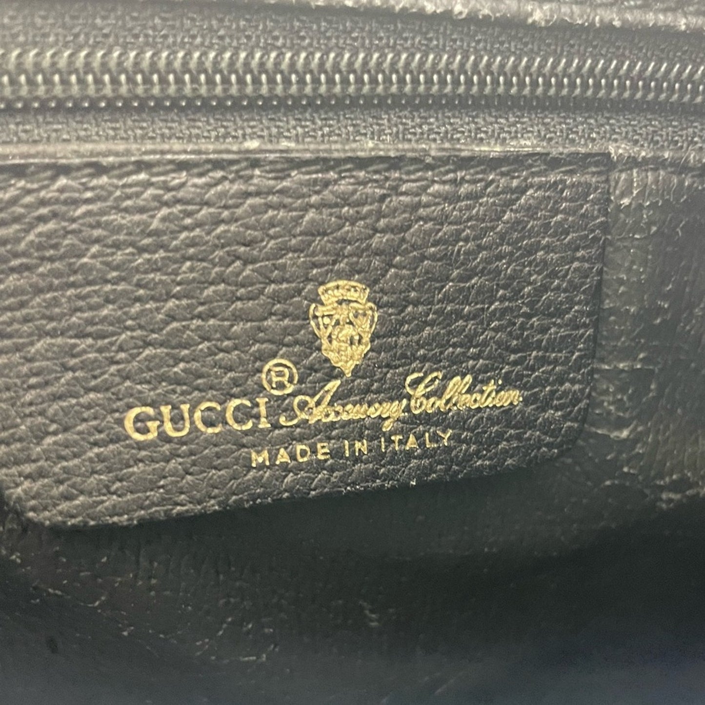 Gucci Sherryline PVC Leather Boston Handbag