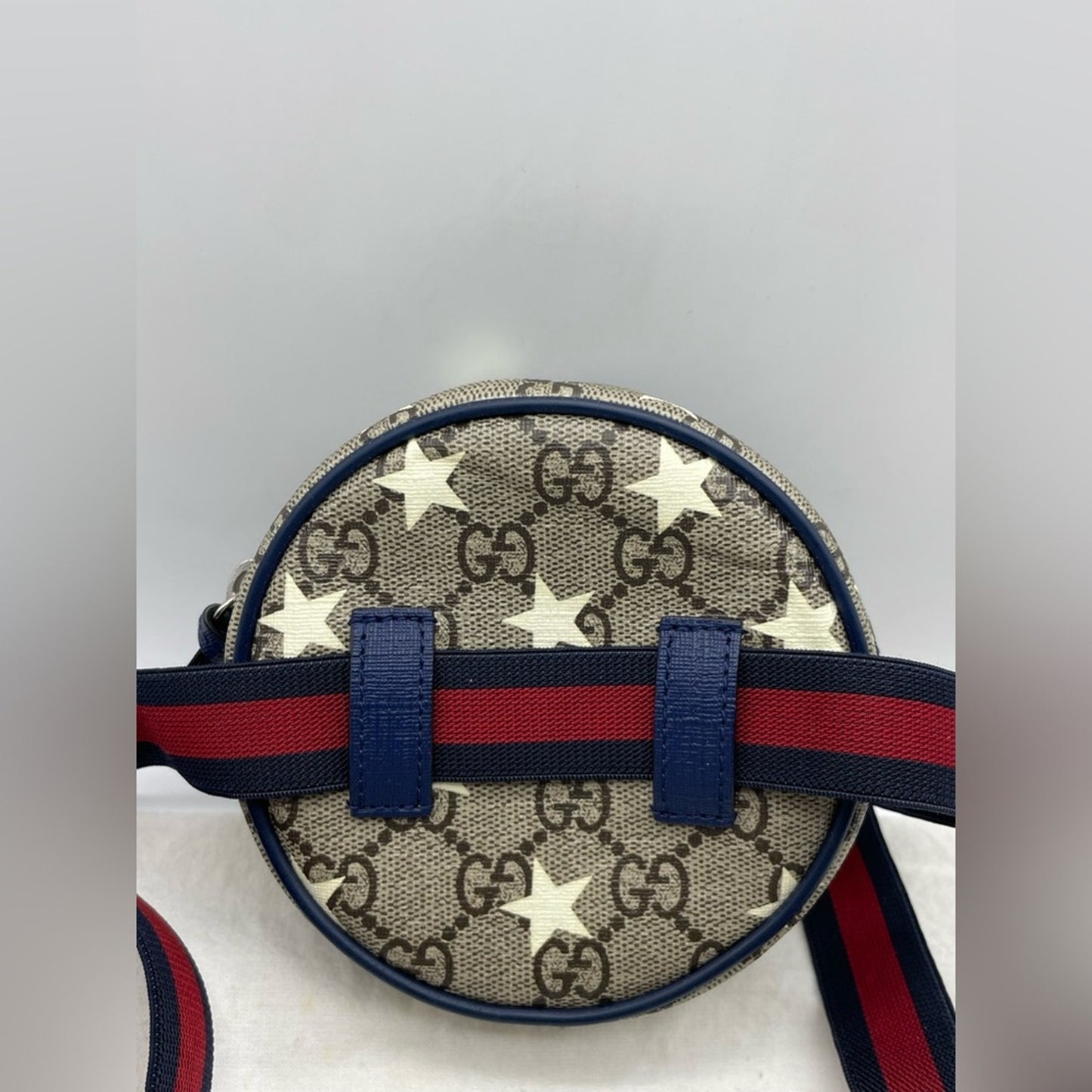 Gucci Round PVC Leather Sherryline Belt Bag
