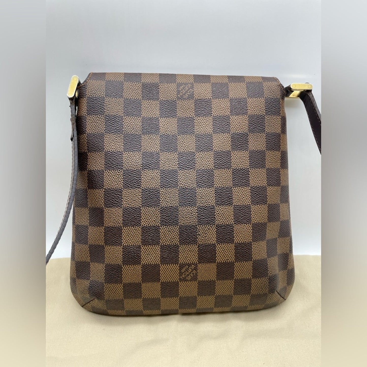 Louis Vuitton Damier Musette Ebene Crossbody Bag