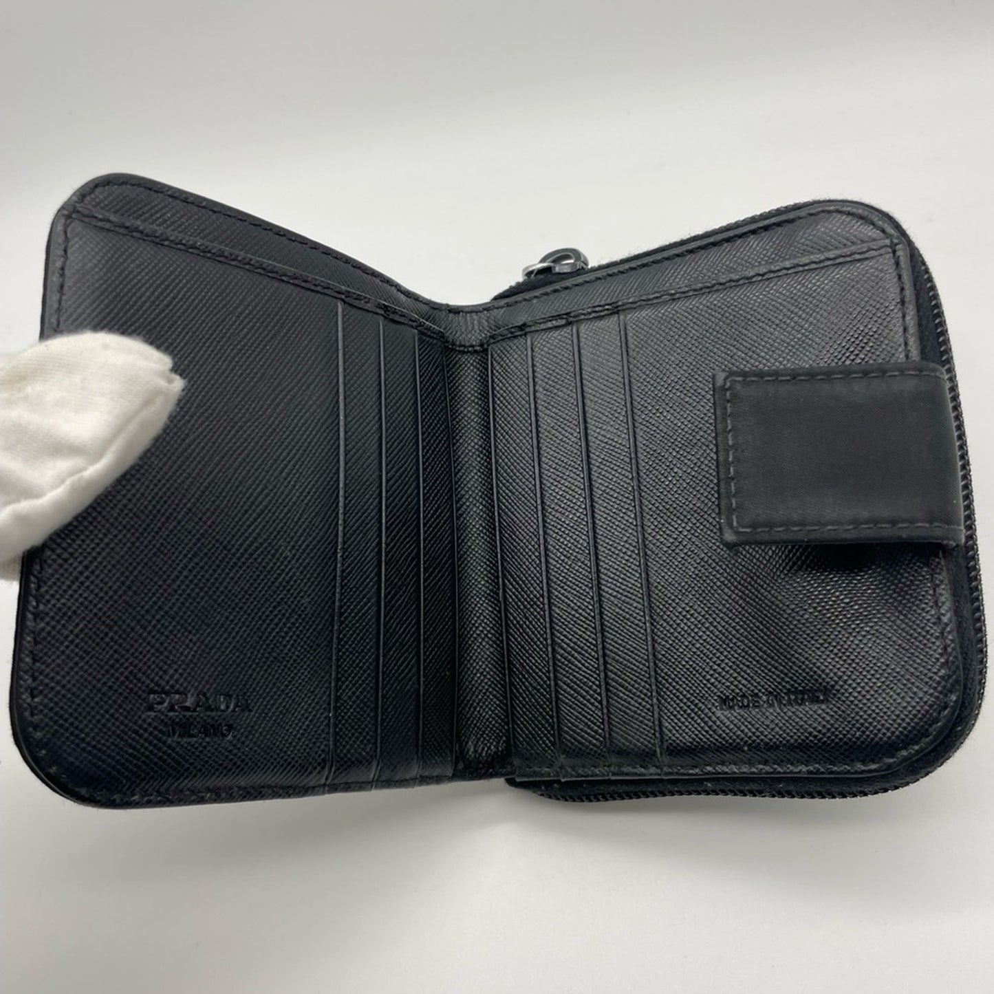 SOLD! Prada Nylon Short Zippy Wallet