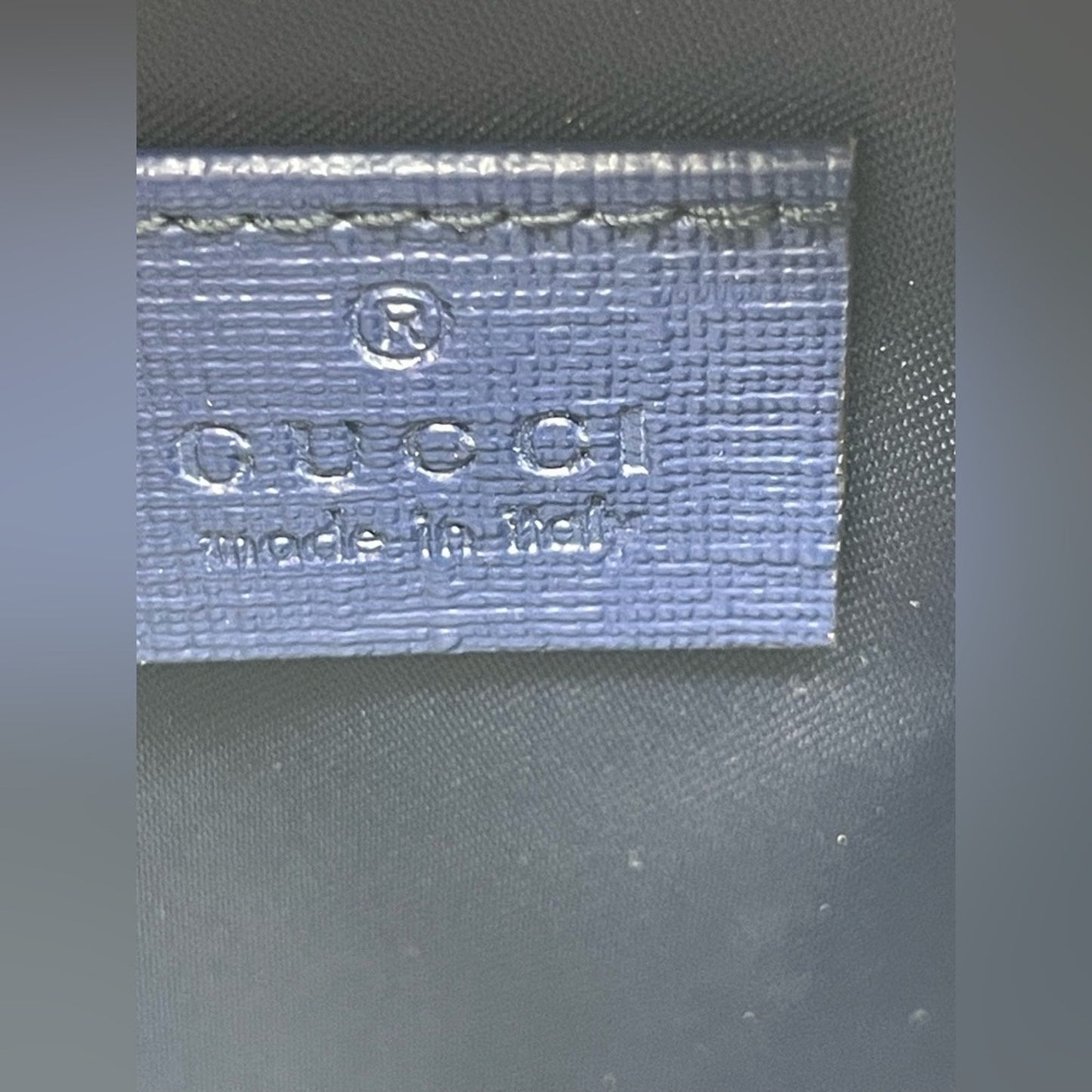 Gucci Round PVC Leather Sherryline Belt Bag