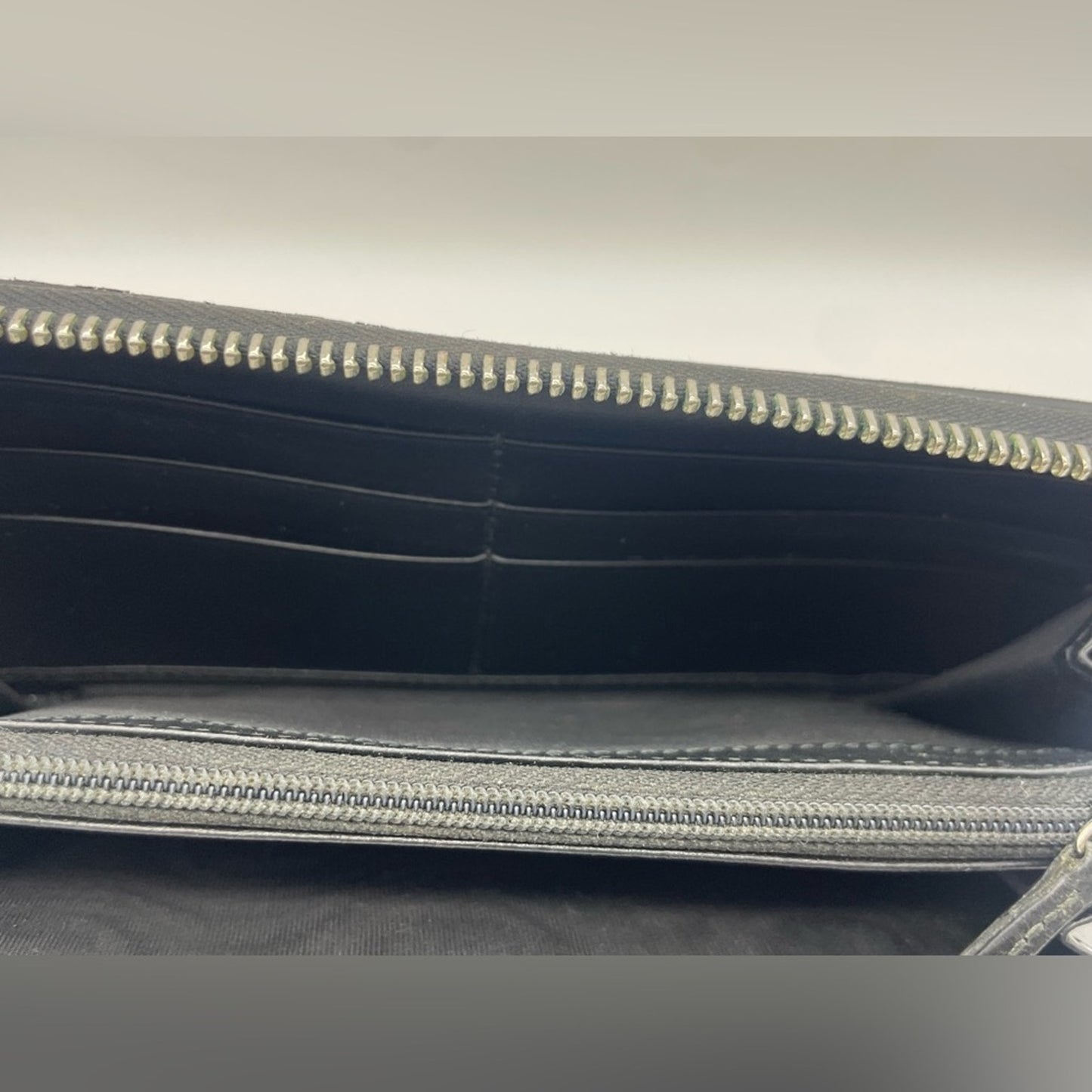 Gucci PVC Leather Sherryline Long Zippy Wallet