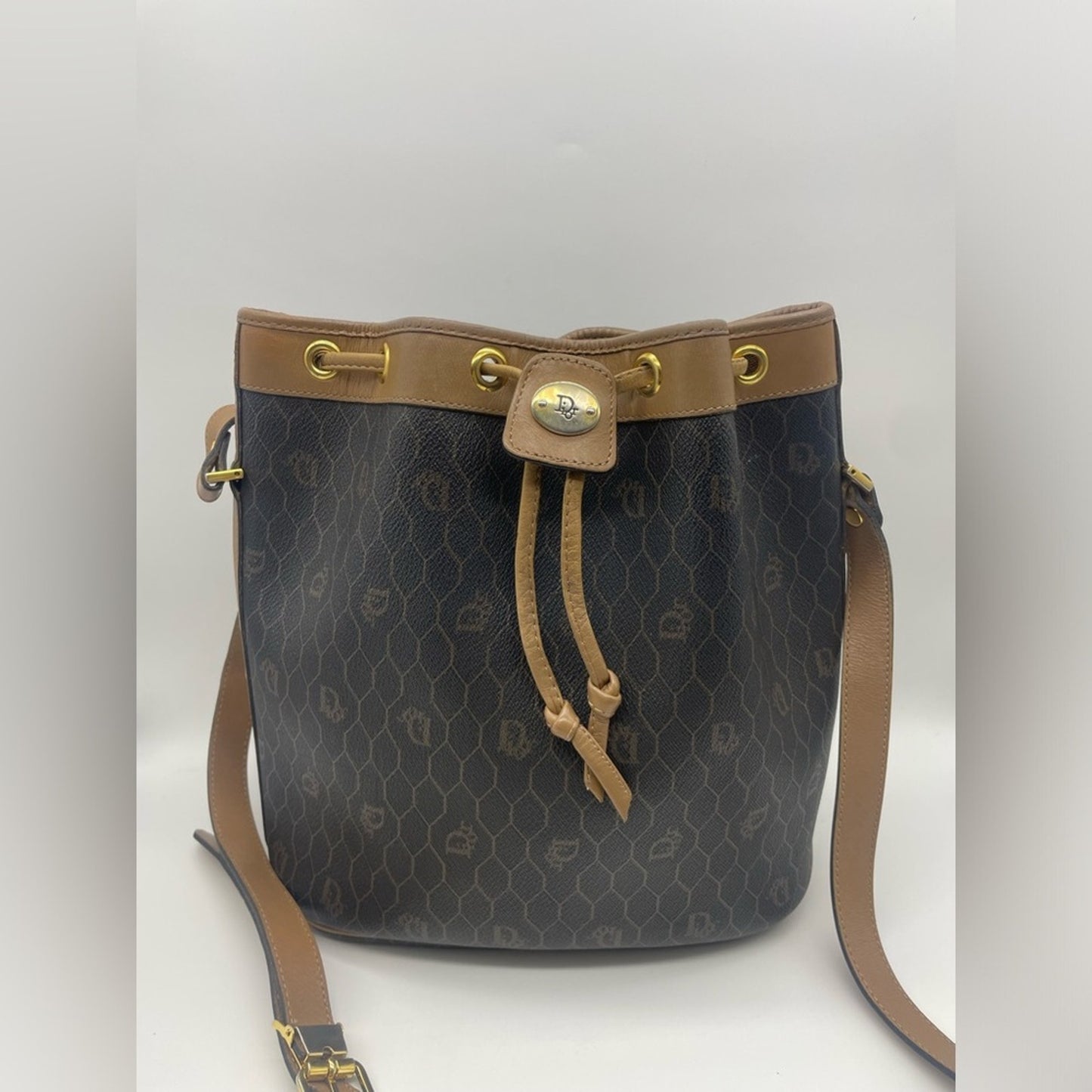 Christian Dior Honeycomb Bucket Sling Bag